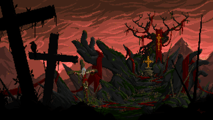 Gif animé gothique cimetière